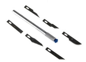 Zestaw noży tapicerskich, l. łopatek: 6