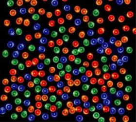 Lampki choinkowe LED 100l z gniazdkiem multikolor 9,9m 230V/31V 8,4 W IP 44 na zewnątrz i do wnętrz 13-101