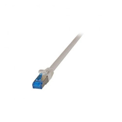 Patchcord SFTP 0,15m Cat6a Superflex szary na kablu Cat7