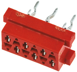 Gniazdo PCB 6 -pinowe 2 -rzędowe raster: 2.54mm Żeńskie na płytkę Proste Przewlekany