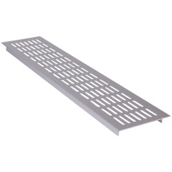 Wallair N35847 Ventilation Web Plate Alloy Grid Silver L480xW100xH16mm