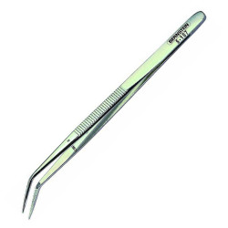 Bernstein 5-107 Engineer&#xB4;s Tweezers 150mm Bent Tips Nickel-Plated