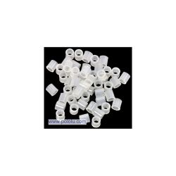 Tulejka dystansowa 4mm / 2.7mm, długość 4mm, nylon, 50 sztuk