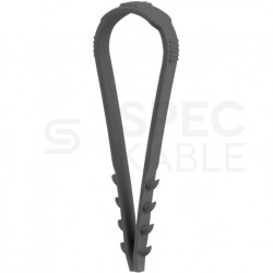 Uchwyt kablowy CMS UV 20-40mm do kabli i przewodów bezhalogenowa czarny F-TRONIC 100szt