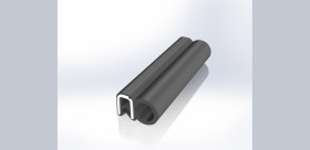 Listwa krawędziowa szerokość: 7mm Zabezpieczenie krawędzi dł: 20m EPDM