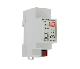 Interfejs KNX-USB na szynę DIN, obsługa KNX i opcja wizualizacji, umożliwia adresowanie i ustawianie parametrów KSI-01U
