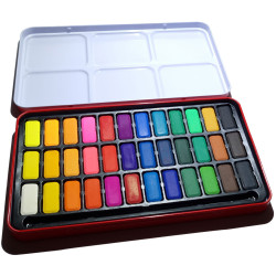 Major Brushes Z1005 36-block Watercolour Tin