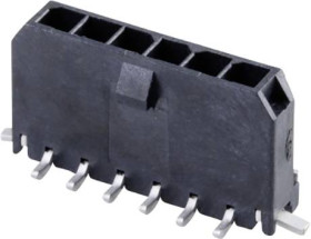 Molex 436500624 Listwa kołkowa, męska, do wbudowania, standardowa, piny: 6, 8.5 A, 1 szt.