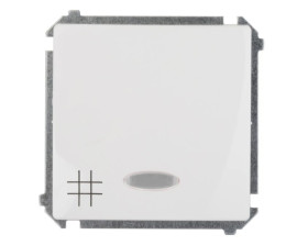 Simon Basic Łącznik krzyżowy z podświetleniem, szybkozłącza, biały BMW7L.01/11