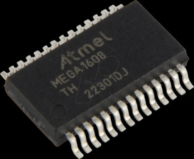 ATMEGA1608-XF 8-bit ATMega AVR® microcontroller, 16 kB, 20 MHz, SSOP-28