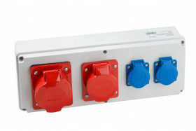 VIPLAST Rozdzielnica Gniazdo Horizon 32/5 + 16/5 + 2x250V