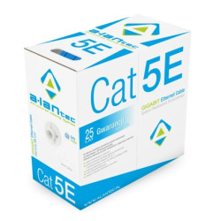 Kabel UTP kat.5e U/UTP 4x2x0,5 Eca niebieski FRPVC Alantec /305m/