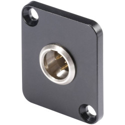 Hicon HI-XMDM3 XLR Connector 3-Pin Sleeve Plug, Silver/Black Finish