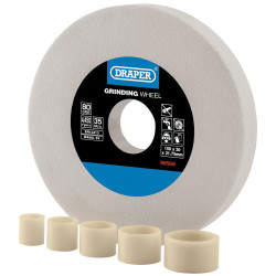 Draper 99569 White Aluminium Oxide Bench Grinding Wheel 80G (150mm x 20mm)