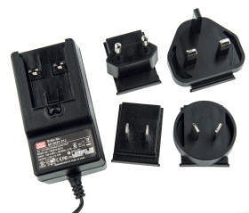 Adapter AC/DC Uwy 7.5V dc Iwy 1.73A Złącze 2,1 x 5,5 x 11 mm, biegun dodatni w środku 13W, typ wtyczki: Wtyk