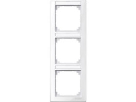 MERTEN M-SMART Ramka 3 potrójna pionowa z polem opisowym biały polarny MTN470319 SCHNEIDER ELECTRIC