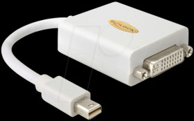65129 Mini DisplayPort &gt; DVI 24+5-pin socket adapter