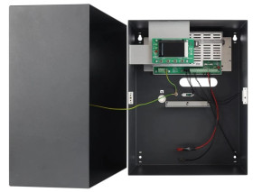 Zasilacz buforowy impulsowy w obudowie metalowej 314x408x190mm, z panelem LCD, Grade 3 HPSG3 13,8V/5A/40Ah/LCD