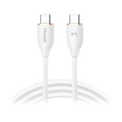 Kabel USB-C do USB-C 60W 3A 1,5m biały Miccel