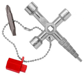 Klucz wielofunkcyjny Profi-Key do szaf sterowniczych (4 profile) talblic rozdzielczych systemów odcinających z adapterem 1/4 KNI