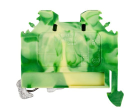 Złączka szynowa ochronna 4mm2 żółto-zielona 281-107