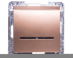 IMPRESJA Łącznik hotelowy z podświetleniem złoty metalik ŁP-15YS/m/28