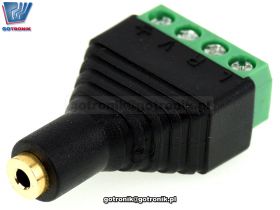 Gniazdo microjack 2,5mm 4 pin z szybkozĹÄczem