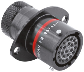 Złącze wielostykowe przemysłowe 22-pinowe, panelowe Gniazdo Souriau Sunbank by Eaton