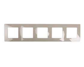 NILOE Ramka pięciokrotna popielaty tworzywo Poziomy i pionowy pięciokrotna 665035