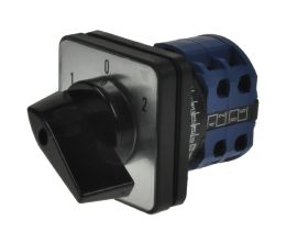 Przełącznik; krzywkowy; obrotowy; LW26-20-M1-F/2P 102; 3 pozycje; ON-OFF-ON; 60°; bistabilny; na panel; 2 tory; 2 warstwy; śrubo