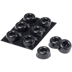 3M™ SJ 5009 MPBB Bumpon Black Polyurethane Rubber Foot 22.3mm x 10.1mm - 6pc