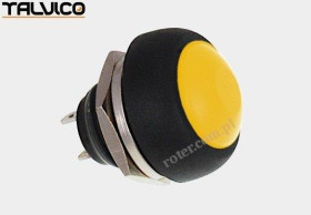 TALVICO PRZEŁĄCZNIK OKRĄGŁY OFF-(ON) PBS33B ŻÓŁTY 250V/1A
