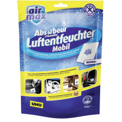 UHU 47140 airmax Dehumidifier 100g Compact No Tank Leak-Proof Mobile