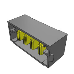 Listwa stykowa PCB 4-pinowe MPT raster: 5 mm Pionowy 1-rzędowe Samtec Otwór przelotowy 575 V W osłonie