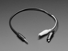 Adafruit 3.5mm Mono Audio Plug to Alligator Clips
