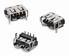 Złącze USB A Przewlekany Żeński 2.0 ,1-portowe