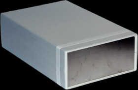 ABS device enclosure, (L x W x H) 250 x 160 x 76 mm, light gray (RAL 7035), IP54, 1598GSGY