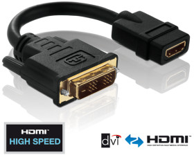 PI065 DVI/HDMI adapter cable - PureInstall series