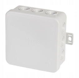 Puszka instalacyjna natynkowa typu KLIK 85x85x40mm hermetyczna IP54 szara E113 F-TRONIC