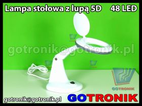 Lampa z lupą 5D (5 dioptrii) 48 LED