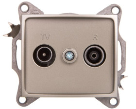 DOMO Gniazdo RTV końcowe szampańskie 011330050 25041