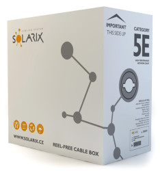 Przewód UTP Solarix, kat.5e, box 305m, zewnętrzny, żelowany, SXKD-5E-UTP-PEG