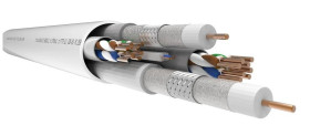 Kabel multimedialny tcMultikabel PRO (500m) 2x kat.6/ 2x RG-6CU ekran./ FTTH 2J