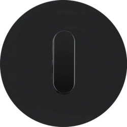 R.classic Płytka czołowa z pokrętłem do łącznika obrotowego, czarny, połysk 1001204500