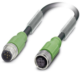 Kabel do czujników/elementów wykonawczych Phoenix Contact SAC-5P-M12MS/ 0,6-PUR/M12FS SH 1500897, złącze żeńskie M12, pr