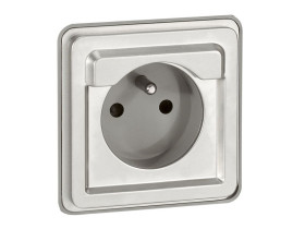 SOLIROC Gniazdo pojedyncze z uziemieniem bez klapki IP20 077832 LEGRAND