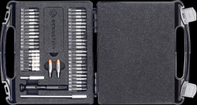 4-970-A Bit set with torque adapter 0,1 + 0,2 Nm, 47 pcs.