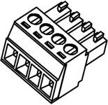 3.81mm Pitch Eurostyle Horizontal Plug,