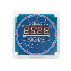 Electronic LED Clock DS1302 for Self-assembly - DIY Kit