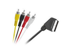 Kabel EURO - 4 x RCA 1,5m